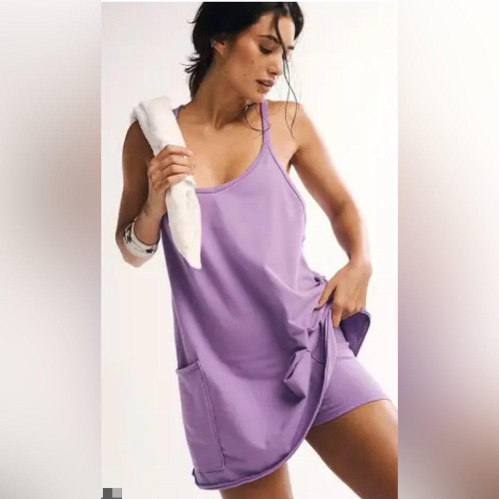FP Movement by Free People Lavender Mini Slip Dress